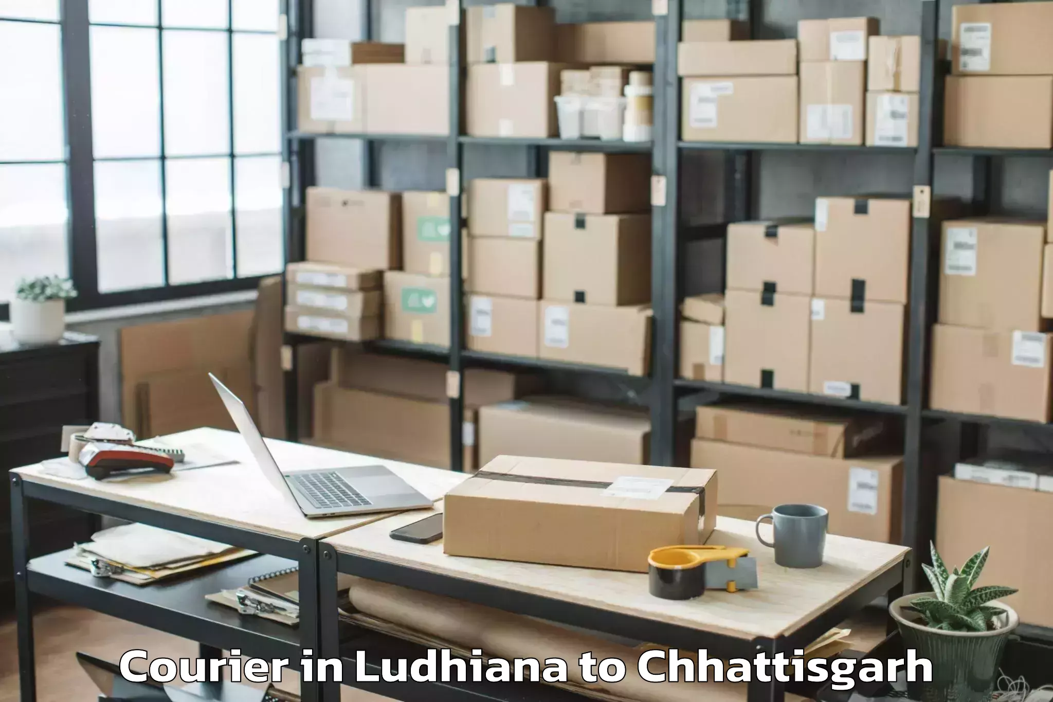 Top Ludhiana to Bhairamgarh Courier Available